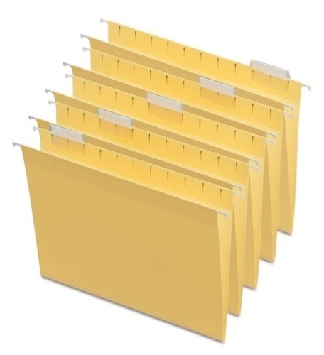 Pallet of 42 Cases of Staples Hanging File Folders, 5-Tab, Letter Size - Lot 288