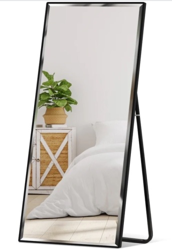 Large Full Length Mirror, Wall Hanging & Leaning Floor Mirror - 65x22in - Lot 136