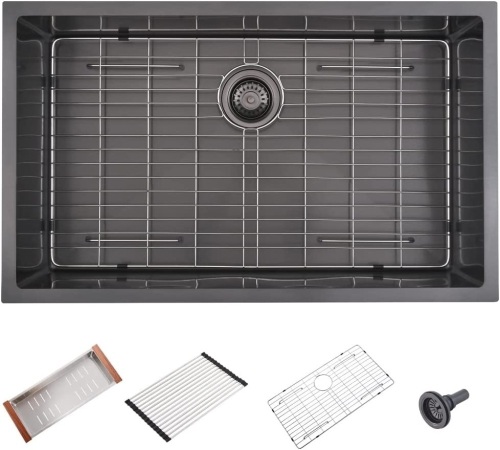 Stainless Steel Undermount Kitchen Sink, 28”×18” - Lot 164