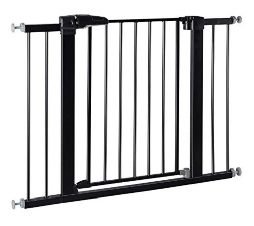 BABELIO 26-40 Inch Easy Install Extra Wide Pressure Mounted Metal Baby Gate - Lot 216