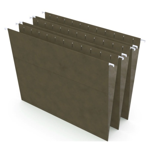 Lot of (2) Boxes Staples Hanging File Folder, 5-Tab, Letter Size, Standard Green, 50/Box - Lot 295