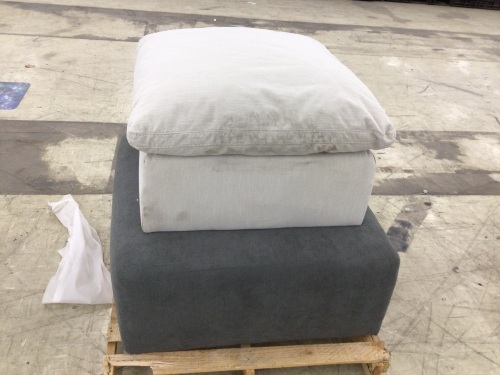 (2) Ashley Furniture Ottomans - Lot 199