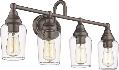 FEMILA Wall Vanity Light Fixture, 4-Lights - Lot 525