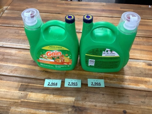 Set of 2 1.2 Gallon Gain Laundry Detergent - Lot 2965