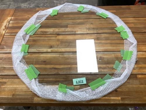 36in Glass Table Top - Lot 2972