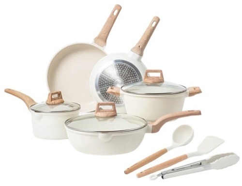 Carote White Granite 11 Pc Cookware Set - Lot 283