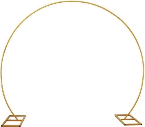 Golden Metal Balloon Arch Decoration Frame - Lot 360