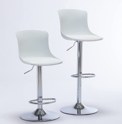 Sidanli White Bar Stools Set of 2 - Lot 475