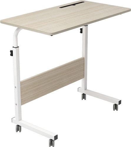 SogesHome 31.5" Adjustable Rolling Bed Table/ Laptop Stand with Tablet Slot - Lot 503