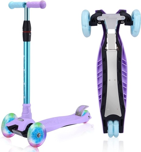 Kids 3 Wheel Scooter, 4 Height Adjustable  - Lot 691