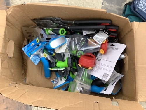Box of Coolers, Hose Nozzles & Grill Spatulas - Lot 291