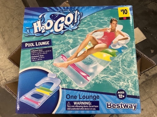 Case of 4 H2O Go Pool Lounge Floats - Lot 102