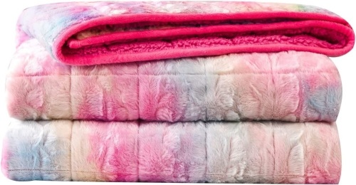Faux Fur Weighted Blanket, 48x72  12lbs - Lot 143
