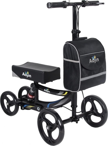 Aojin Steerable Knee Walker Deluxe Medical Scooter - Lot 78