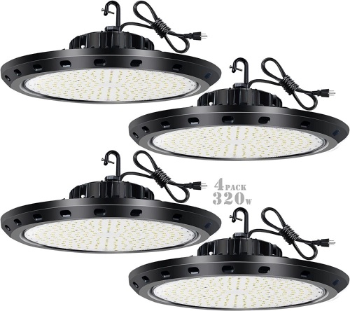 4 Pack Bulbeats 320W LED High Bay Light 44800lm - Lot 121