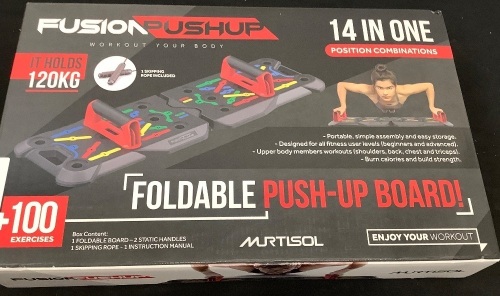 Fusion Pushup 14 in 1 Foldable Push Up Board - Lot 248