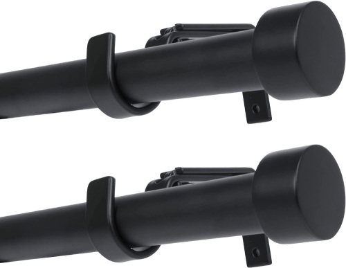 OLV 2 Pack Curtain Rods, 28-48 inch - Lot 216