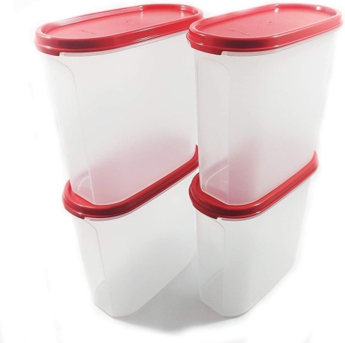 Tupperware Modular Mate Oval Plastic Container Set, 1.7 Litre (Set of 4) - Lot 196