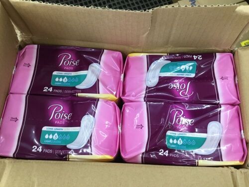 Box of Poise Pads  - Lot 543