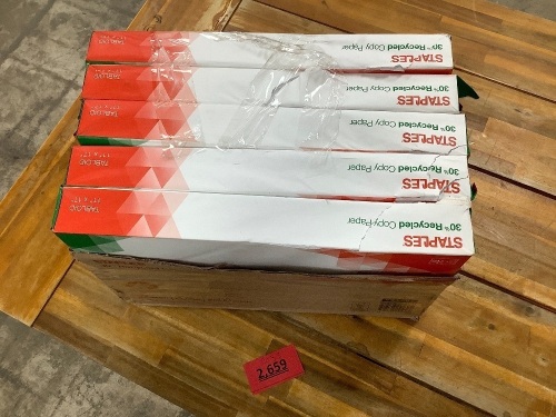 Box of 2500 Sheets of Staples Copy Paper - Lot 2659