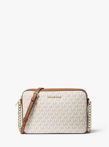 Michael Kors Jet Set Large Printed Logo Crossbody Bag - Lot 3003