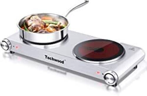 Techwood Double Infared Cooktop - Lot 3012