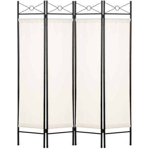 4-Panel Folding Privacy Screen Room Divider Decoration Accent - Lot 3192