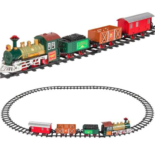 Kids Electric Railway Train Track Toy Play Set w/ Music, Lights - Lot 3366