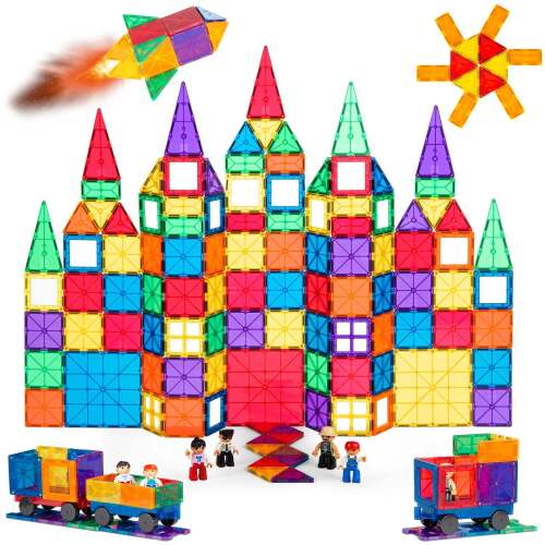 265-Piece Kids Magnetic Tiles STEM Construction Toy Building Block Set - Lot 3269