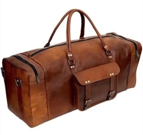Cuero Leather Weekender Duffle Bag - Lot 13