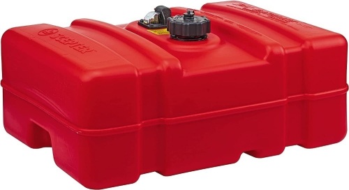 Scepter 08669 Rectangular 12 Gal. Low Profile Marine Fuel Tank For Outboard Engine Boats, 24.5" x 18" x 11.5" - Lot 178
