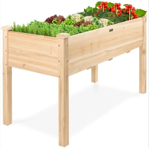 Elevated Wooden Planter Box - Lot 203