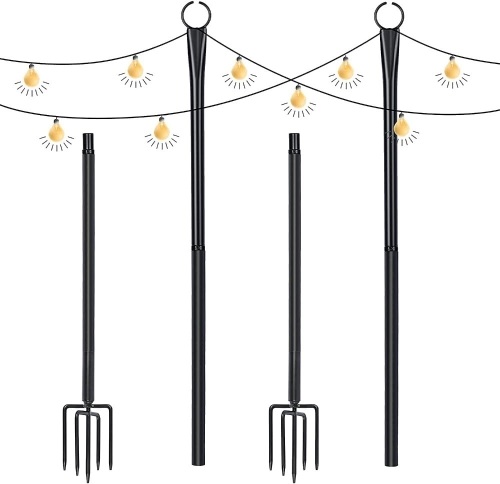 Set of 4 String Light Poles - Lot 204