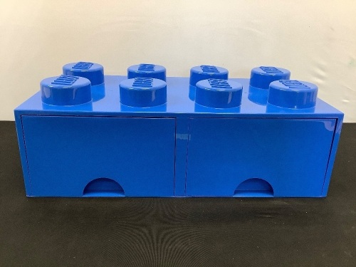 Lego Shaped 2 Drawer Box, Has some damage - Lot 205