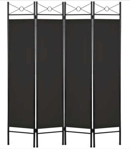 4-Panel Folding Privacy Screen Room Divider, 6ft - Lot 321