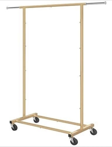 Simple Trending Rolling Garment Rack - Lot 348