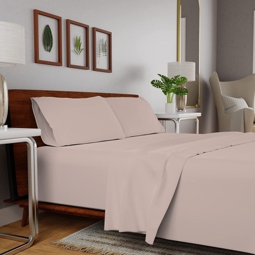 Purity Home Eco-Friendly 100% Cotton Full Size Sheet Set - 4-Piece - Lot 252
