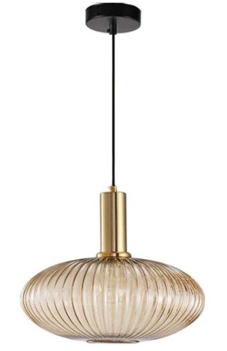 Debbte Industrial Vintage Glass Pendant Light - Lot 117