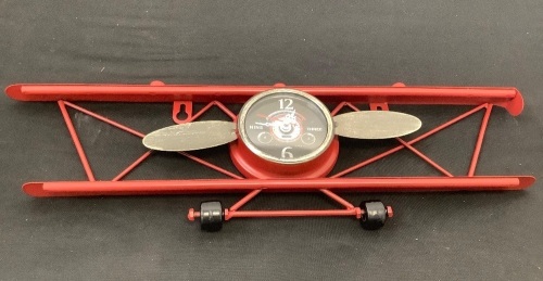 Wall Mounted Airplane Clock - Lot 248