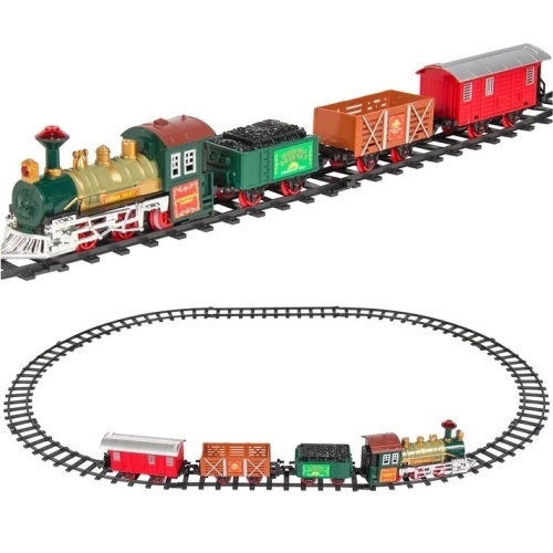 Kids Electric Railway Train Track Toy Play Set w/ Music, Lights - Lot 3413