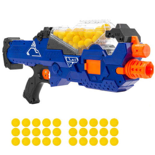 Kids Motorized Foam Ball Thrower w/ Auto Feeder, 20 Balls, Long Range - Lot 3517