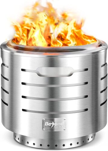BeyondHOME 19.3 Inches Smokeless Instant Fire Pit - Lot 3653