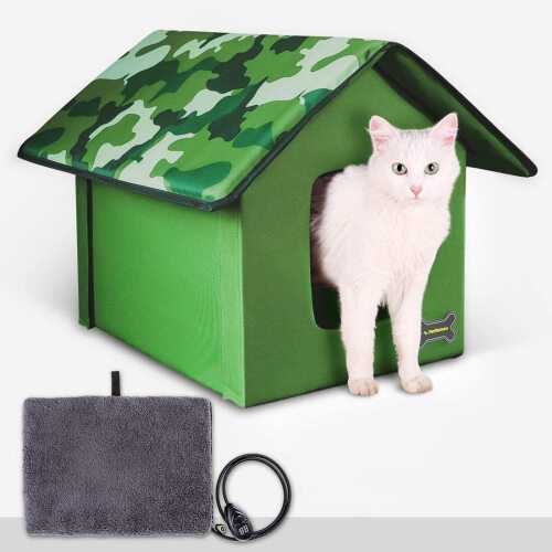 Outdoor/Indoor Heated Cat House - Lot 3738