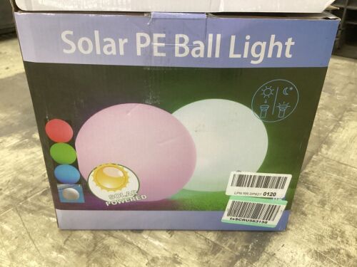 Solar PE Ball Light  - Lot 368