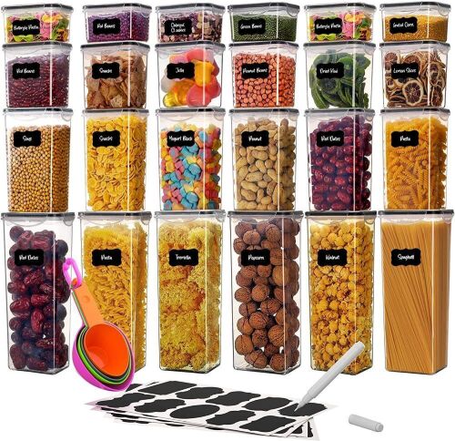 WeeProp Airtight Plastic Food Storage Containers, 24 Pack  - Lot 275