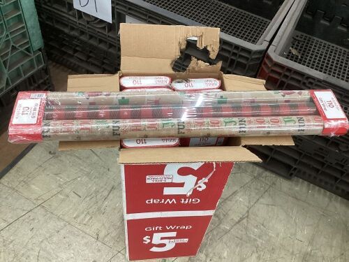 Box of Holiday Gift Wrap  - Lot 924