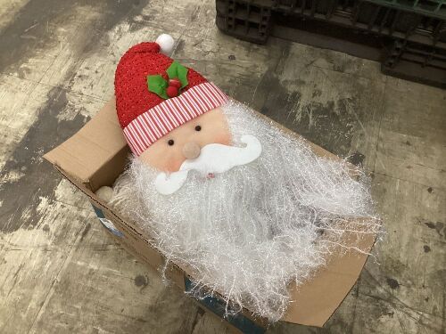 Case of (3) Santa Head Decoration  - Lot 781