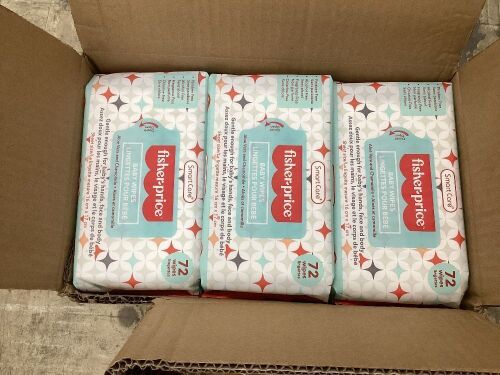 Case of Fisher Price Baby Wipes  - Lot 285