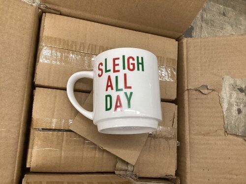 Case of (6) Sleigh All Day Coffee Mugs  - Lot 847