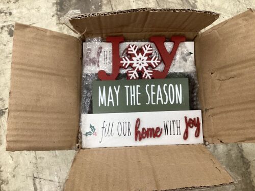 Case of (6) Holiday Table Top Decor  - Lot 698